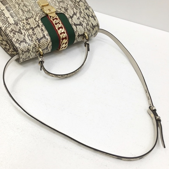 Gucci Python 2WAY Handbag Black - Picture 6 of 14